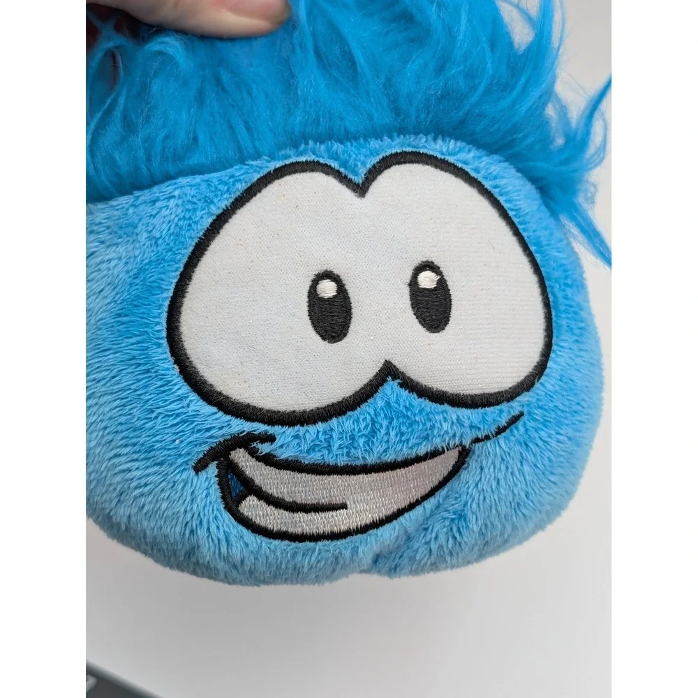 Disney Club Penguin Plush Blue Puffle Round Embroidered Small 4 Inch Stuffed‎